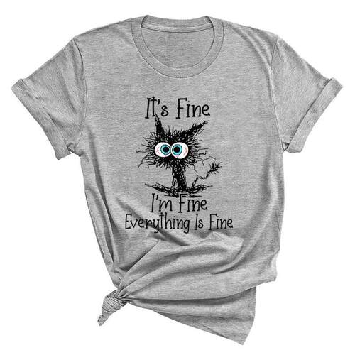 Printed top novel short sleeved shirt for women