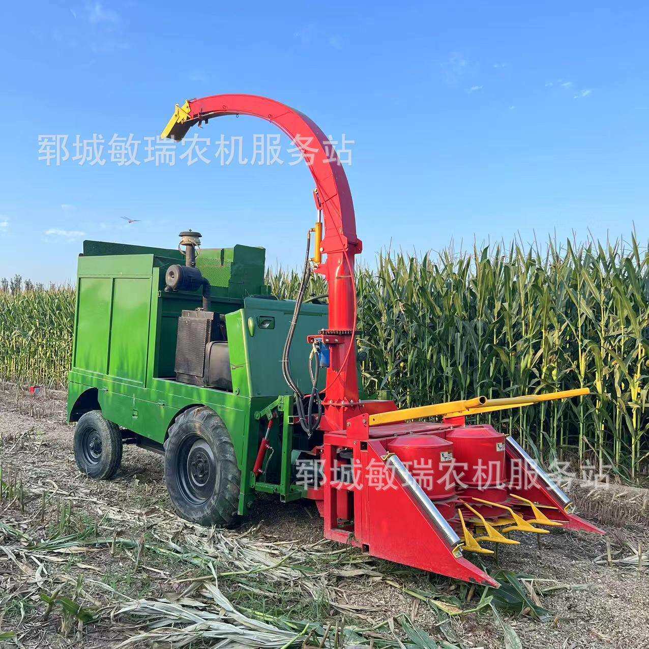 小型高速转盘青储机高速转盘玉米秸秆青储收获机 家用小型铡草机