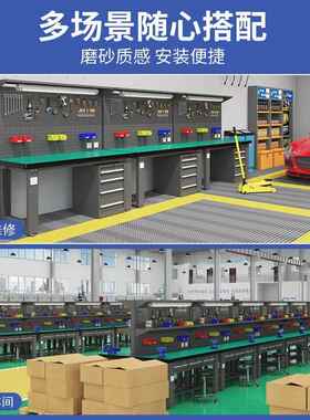 重型防静修工电工作台车间工台钳不锈钢桌子厂流水线维UOC打包桌