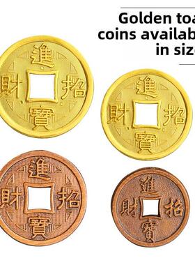带来财富和宝藏金蟾蜍嘴钱，铜币，金币，蜈蚣币，金蟾蜍嘴币，古