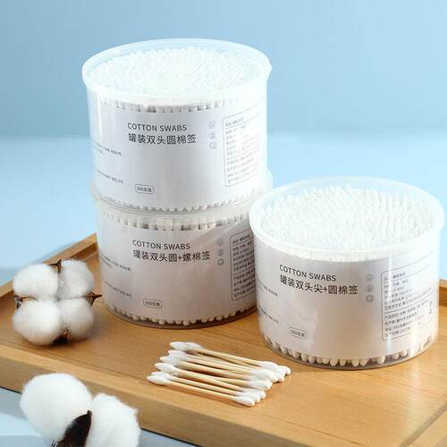 Dual-Headed Multi-Purpose Cotton Swabs, Double-Ended De-grea