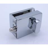 厂家直销玻璃锁免钻孔玻璃门锁免打孔玻璃车位锁无框推拉浴室插销