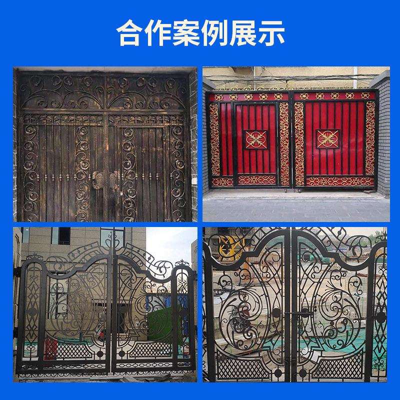 北京工厂铁艺大门农村自建房别墅大门户外不锈钢园艺大门铝艺大门