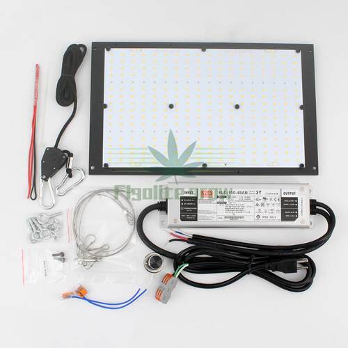 125W lm301b + 660nm 288颗 LED 量子板植物灯 配明纬ELG电源