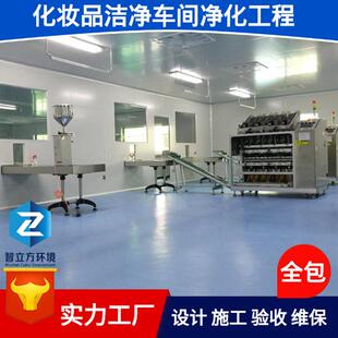 GMP无尘车间十万级化妆品洁净车间高效净化工程厂房安全装修