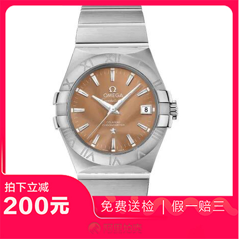 捡漏未使用99新欧米茄星座自动机械男士腕表123.10.35.20.10.001