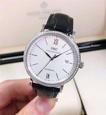 [9.8新]万国IWC柏涛菲诺系列IW356501后镶钻全自动机械男表手表