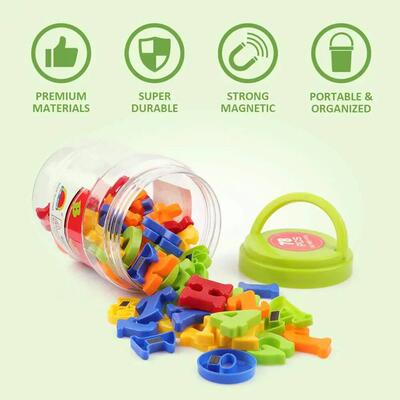78pcs Magnetic Letters Numbers Alphabet Fridge Magnets Plast