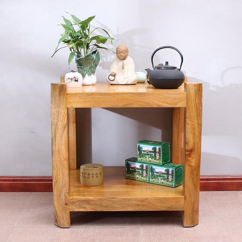 原木小茶几实木沙发边桌茶台桌边几角几樟木置物架个性桌子阳台