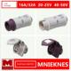 50V低压工业防水插头及插座2芯3芯国 Mnieknes欧洲标准20 25V