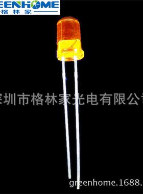 F5/5mm圆头无边短脚高亮橙发橙 橙色LED 直插LED灯珠