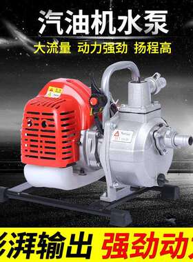 厂家货1寸汽油机菜园水泵排灌机汽油抽水机WP10-1E40F-5喷灌机