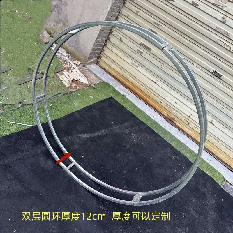 艺桁架m酒店可^线婚圆环定圆形铁造型架布置吊顶礼堂帘婚庆道拱门