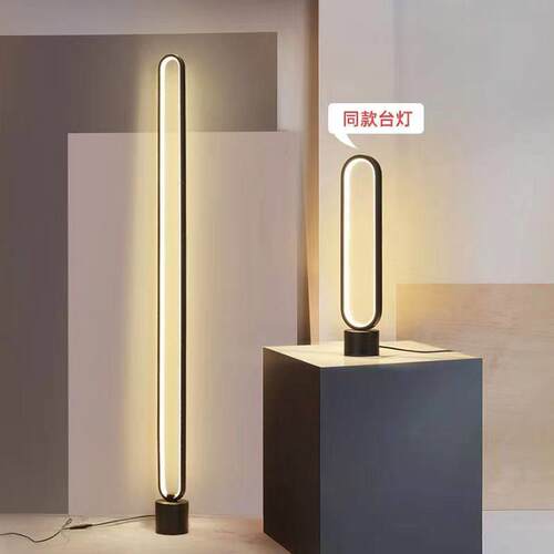 极简落地灯ins墙角简约轻奢卧室床头灯护眼led创意遥控声控气氛灯