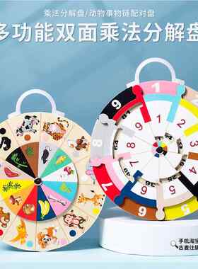 二年级手工九九转盘99乘法口诀表数学小学制作材料乘法口诀小转盘