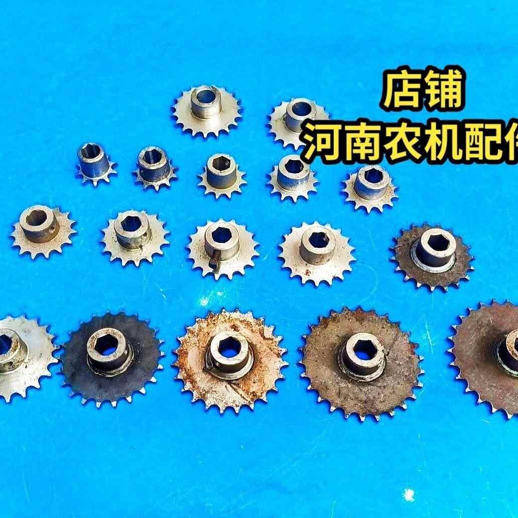 4分播种机齿轮配420/428.08B炼条2公分圆孔六菱1.7公分孔10到28齿