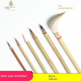 景德镇青花勾线笔分混水新彩笔填彩笔釉上小白云兔毫毛笔陶艺画笔