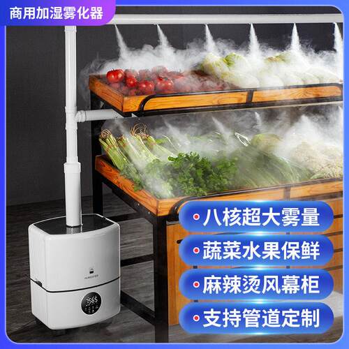 工业加湿器超市蔬菜水果保鲜商用大型容量型回烟机烤房回潮喷雾机