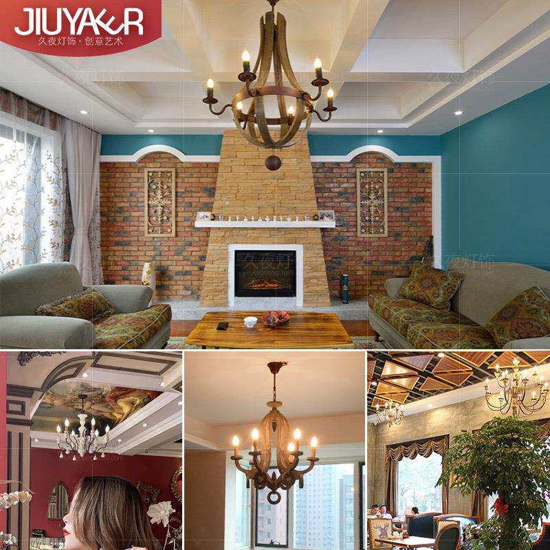 LOFT复古工业风灯具创意民宿咖啡馆西餐厅酒店酒吧台艺术装饰吊灯