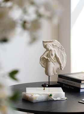栖象法式中古风维纳斯女神雕塑客厅民宿桌面艺术摆件高级软装饰品