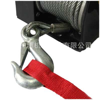 厂家直销便携式电动绞盘 电动绞盘 winch2000LB 小型电动绞盘