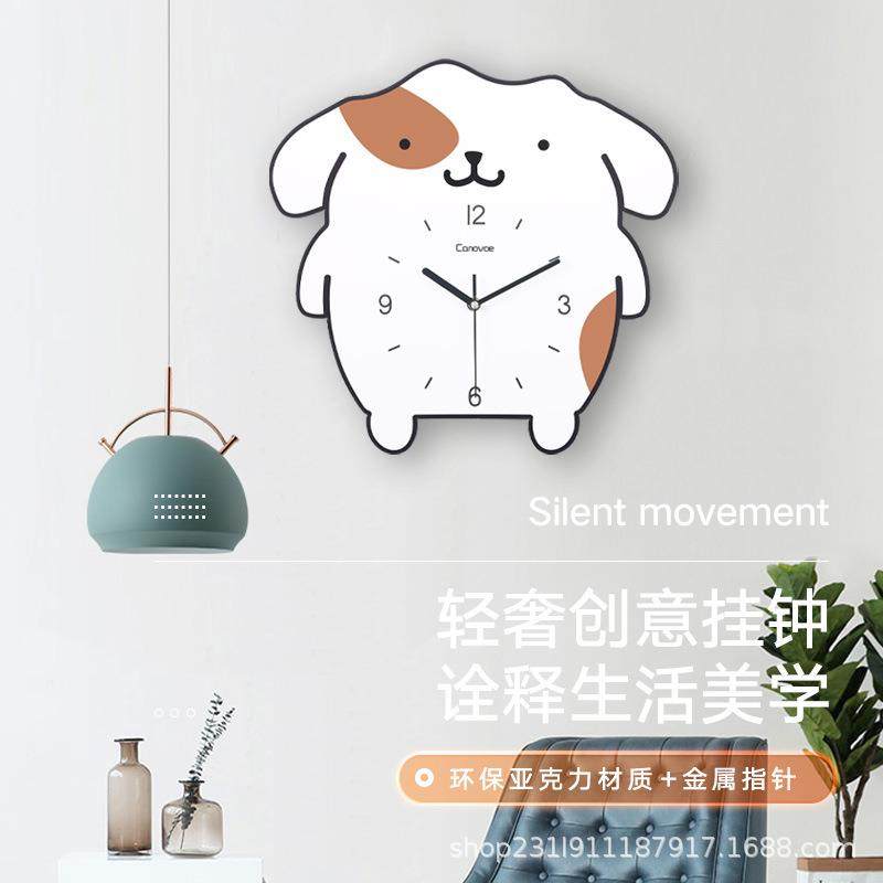 创意卡通钟表可爱挂钟儿童房装饰钟时钟挂钟客厅现代简约餐厅