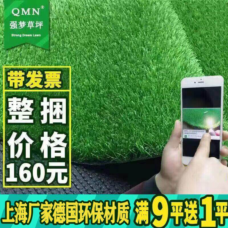 上海强梦彷真草坪地毯户外假屋顶楼顶隔热人工幼儿园塑料人造草皮