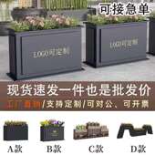 户外花箱钢种植花箱箱室外摆花坛铁艺护镀锌板隔断不围栏锈广场庭