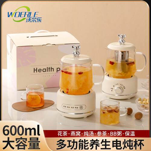 多功能花茶壶迷你养生壶家用办公室小型养生杯煮茶热牛奶电炖杯