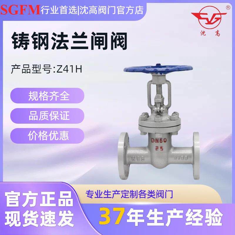 Z41H-16C25C铸钢法兰闸阀WCB精铸重型碳钢闸阀DN2540506580
