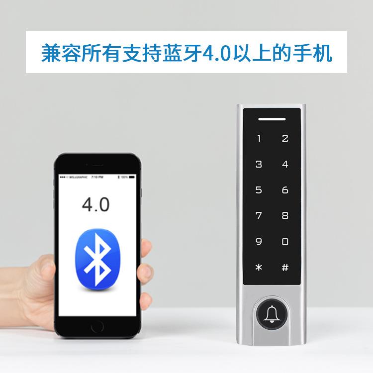 锌合金防水防砸抗低温通通锁TTLOCK触摸密码刷卡门禁一体