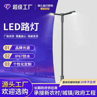 高桿燈led景觀燈庭院燈廠家供應(yīng)單雙臂簡約路燈戶外照明燈投光燈