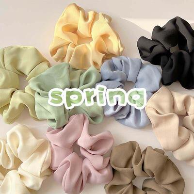 3/5/Pcs Silk Scrunchies Print Leopard Scrunchie Set Elastic