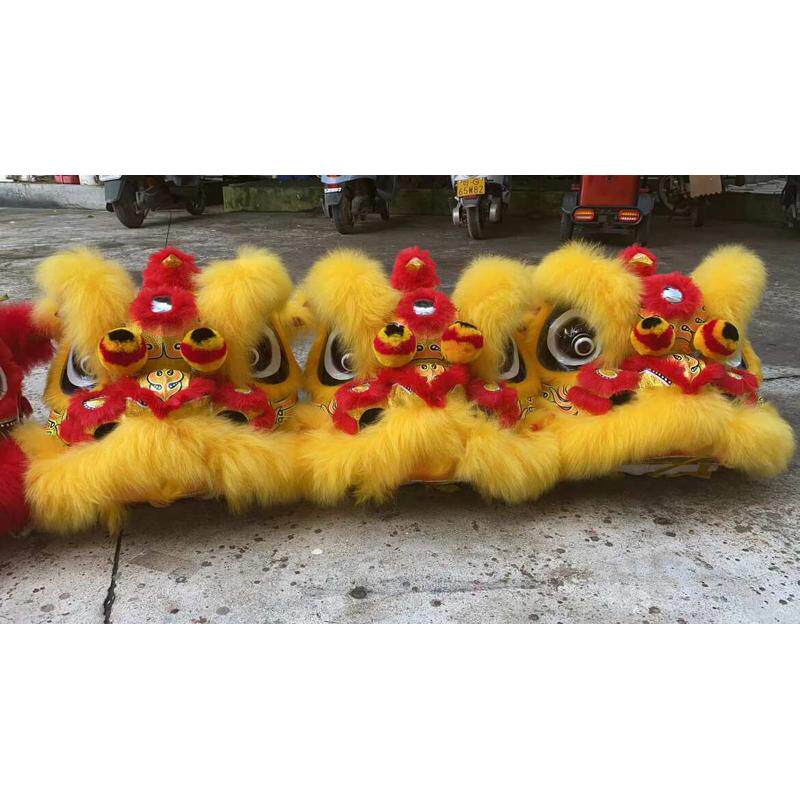 南狮行童狮 双人童狮 儿童醒狮 小狮子 儿童舞狮