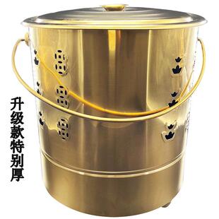 加厚款家用烧纸桶烧金桶不锈钢元宝焚化烧经化宝桶室内家用焚烧炉