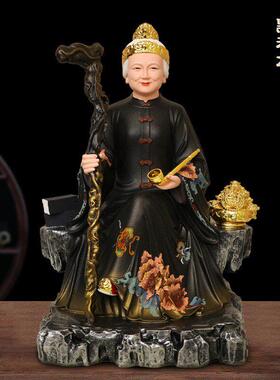 黑老太太神雕像铁刹车山黑妈妈真雕像黑奶奶家客厅敬拜装饰品