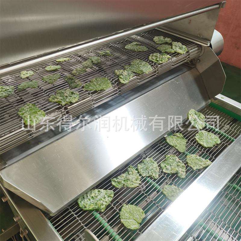 2025预制菜新品油炸香酥脆叶生产线新鲜桑叶油炸机一站式购齐