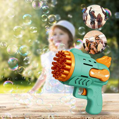 Bubble Gun Kids Toys Electric Automatic Soap Rocket Bubbles