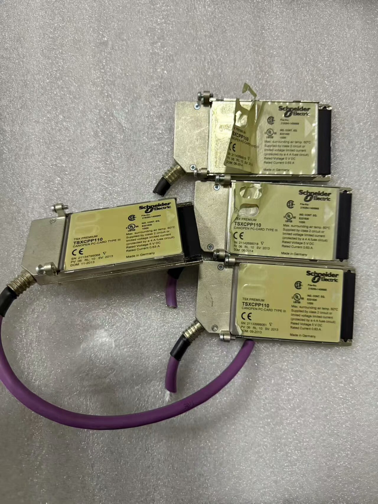 施耐德TSXCPP110，canopen通信卡，拆机件，共四