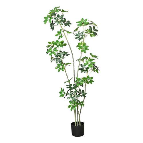 仿真绿植鸭脚木轻奢室内家居橱窗大型落地植物装饰树盆栽鸭脚木