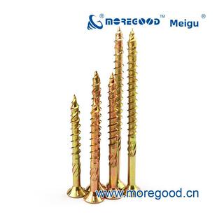 美古双沉头滚花快攻木螺丝出口木箱设备包装厂托盘半螺纹草绳钉