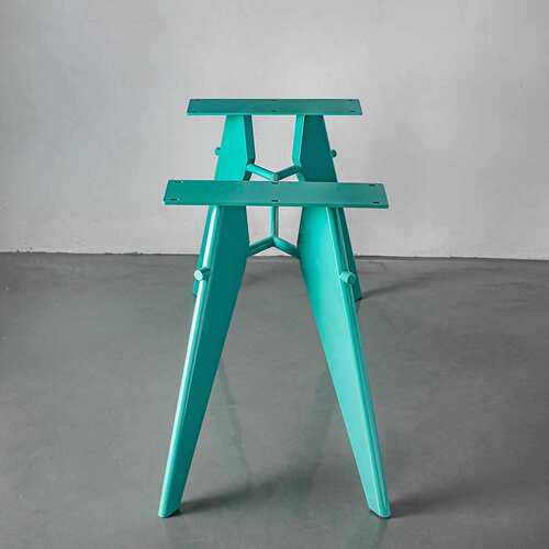 瑞士vitra EM Table餐桌脚书桌腿办公桌支架小户型家用餐台脚定作