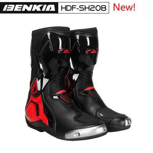 BENKIA HDF-SH208 四季摩托钛合金长靴骑行靴机车赛车靴