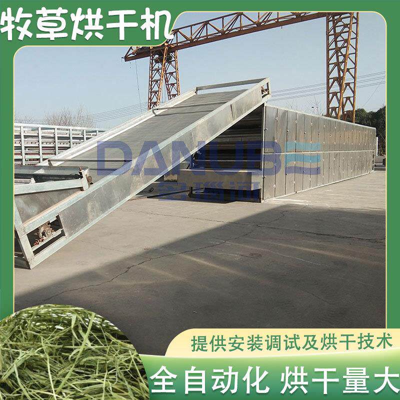 网带苜蓿草水稻玉米秸秆烘干设备 燕麦草草饲料干燥机 牧草烘干机