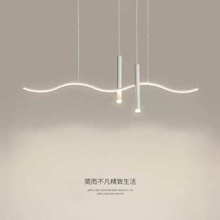 现代简约餐桌吧台灯广东中山 极简餐厅吊灯带射灯设计师2025年新款