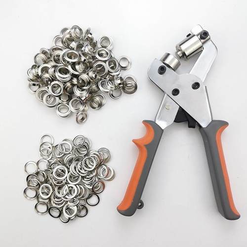 100套气眼配安装钳套装广告喷绘布扣展架扣眼海报写真鸡眼供跨境