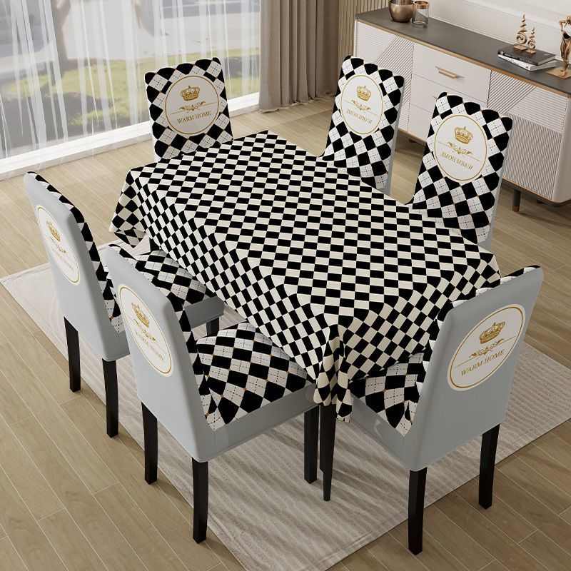 弹力椅子套垫子椅背套一体通用凳子套罩座椅套加厚家用餐椅罩