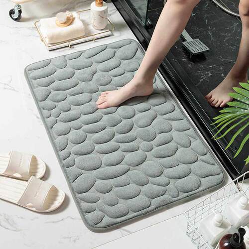 Coral fleece anti slip absorbent mat bathroom防滑吸水垫浴室