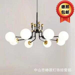 北欧新款客厅餐厅吊灯简约个性创意家居书房灯温馨魔豆分子吊灯