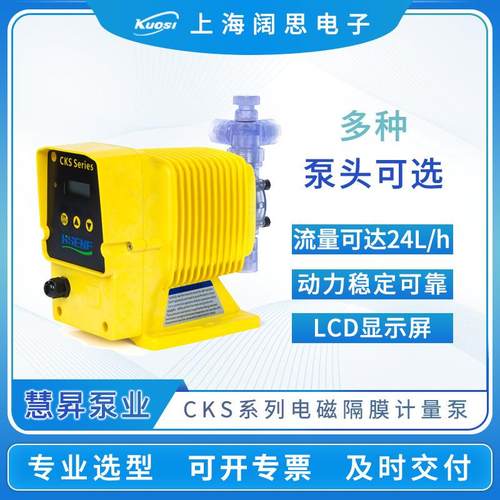 电磁隔膜计量泵CKS系列PVDF泵头化工手动控制小型加药泵